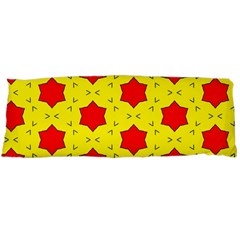 Pattern Red Star Texture Star Body Pillow Case (dakimakura) by Nexatart