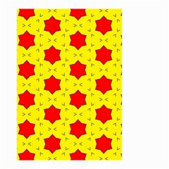 Pattern Red Star Texture Star Small Garden Flag (two Sides) by Nexatart