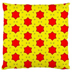 Pattern Red Star Texture Star Large Cushion Case (one Side) by Nexatart