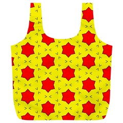 Pattern Red Star Texture Star Full Print Recycle Bag (xl) by Nexatart