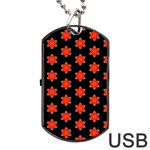 Flower Pattern Pattern Texture Dog Tag USB Flash (One Side) Front