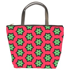 Pattern Flower Pattern Seamless Bucket Bag by Nexatart