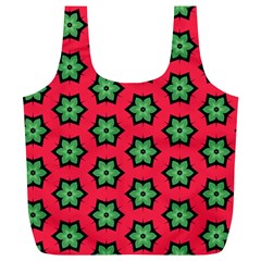 Pattern Flower Pattern Seamless Full Print Recycle Bag (xl) by Nexatart