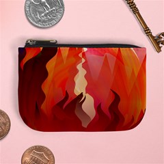 Fire Abstract Cartoon Red Hot Mini Coin Purse by Nexatart