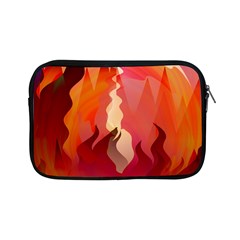 Fire Abstract Cartoon Red Hot Apple Ipad Mini Zipper Cases by Nexatart