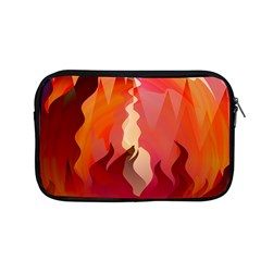 Fire Abstract Cartoon Red Hot Apple Macbook Pro 13  Zipper Case by Nexatart