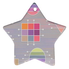 Pastels Shapes Geometric Ornament (star) by Nexatart