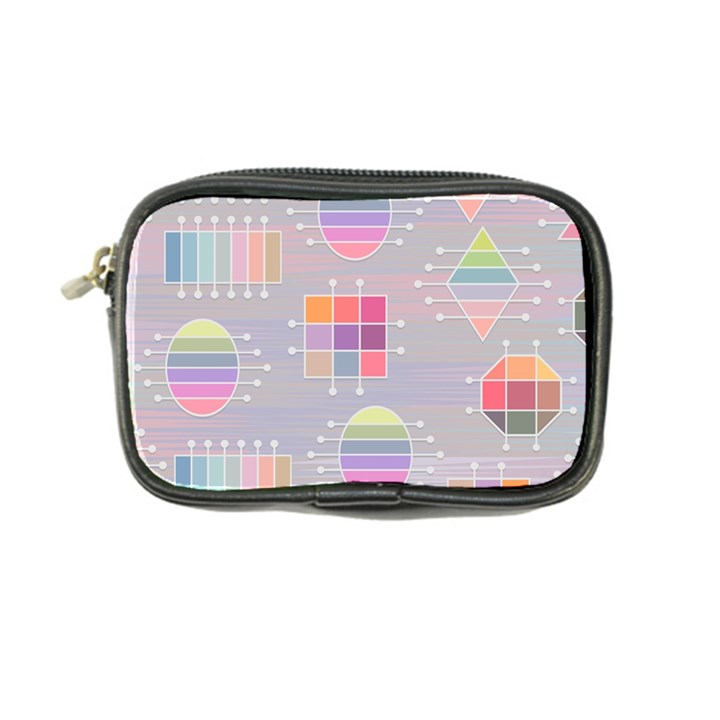 Pastels Shapes Geometric Coin Purse