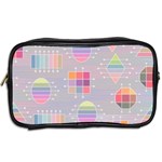 Pastels Shapes Geometric Toiletries Bag (Two Sides) Back