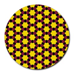 Pattern Colorful Background Texture Round Mousepads