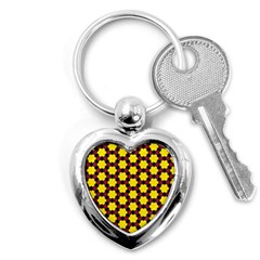 Pattern Colorful Background Texture Key Chain (heart) by Nexatart