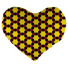 Pattern Colorful Background Texture Large 19  Premium Flano Heart Shape Cushions by Nexatart