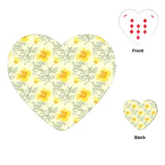 Floral Background Scrapbooking Playing Cards Single Design (heart) by Nexatart