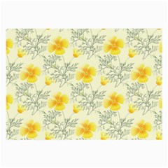 Floral Background Scrapbooking Large Glasses Cloth (2 Sides)