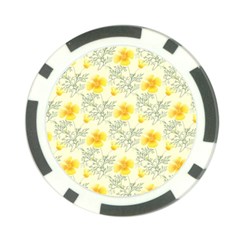 Floral Background Scrapbooking Poker Chip Card Guard (10 Pack) by Nexatart