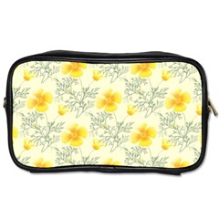 Floral Background Scrapbooking Toiletries Bag (one Side) by Nexatart