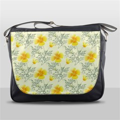 Floral Background Scrapbooking Messenger Bag by Nexatart