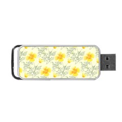 Floral Background Scrapbooking Portable Usb Flash (one Side) by Nexatart