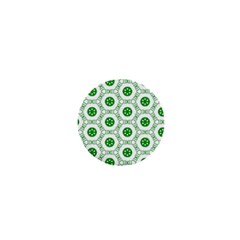 White Background Green Shapes 1  Mini Buttons by Nexatart