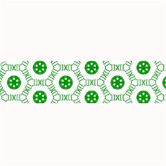 White Background Green Shapes Large Bar Mats by Nexatart