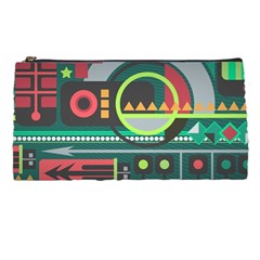 Background Colors Abstract Shapes Pencil Cases by Nexatart