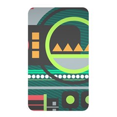 Background Colors Abstract Shapes Memory Card Reader (rectangular)