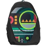 Background Colors Abstract Shapes Backpack Bag Front