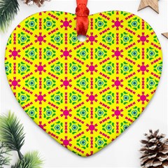 Pattern Texture Seamless Modern Heart Ornament (two Sides)