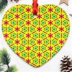 Pattern Texture Seamless Modern Heart Ornament (Two Sides) Front