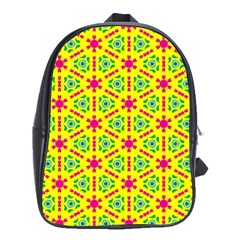 Pattern Texture Seamless Modern School Bag (xl) by Nexatart