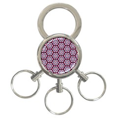 Background Pattern Tile 3-ring Key Chain by Nexatart