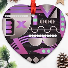 Background Abstract Geometric Ornament (heart)