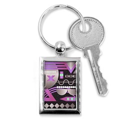 Background Abstract Geometric Key Chain (rectangle) by Nexatart