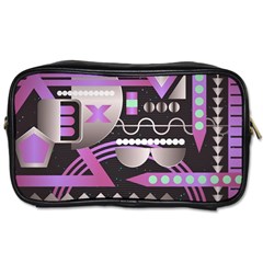 Background Abstract Geometric Toiletries Bag (one Side) by Nexatart