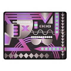 Background Abstract Geometric Double Sided Fleece Blanket (small) 