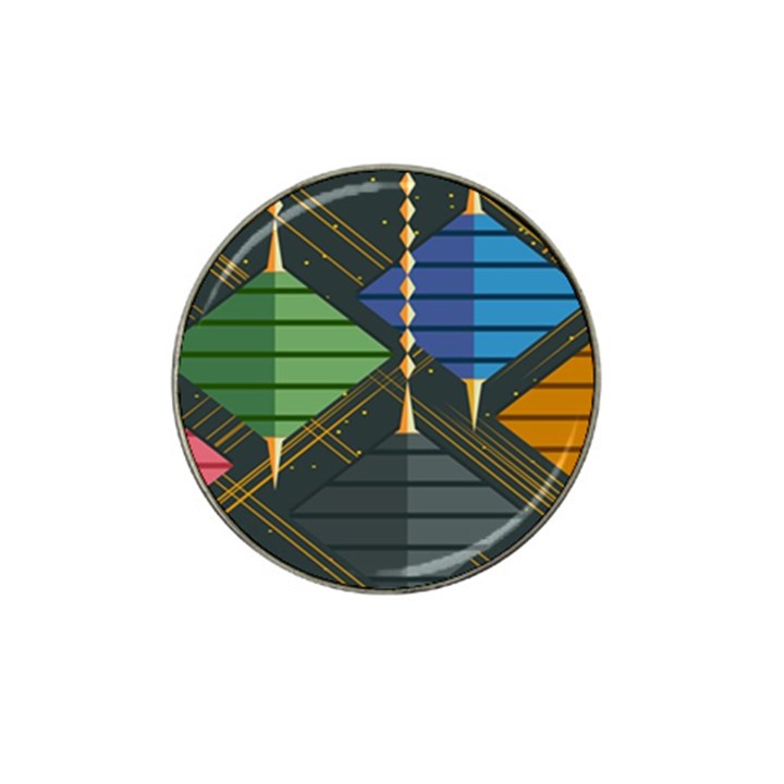 Background Colors Non Seamless Hat Clip Ball Marker