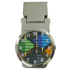 Background Colors Non Seamless Money Clip Watches