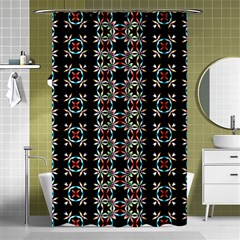 Pattern Black Background Texture Shower Curtain 48  X 72  (small)  by Nexatart