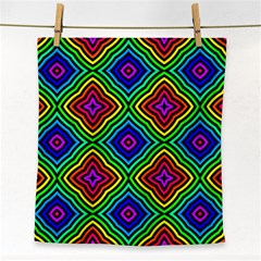 Pattern Rainbow Colors Rainbow Face Towel by Nexatart