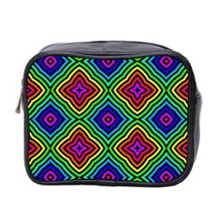 Pattern Rainbow Colors Rainbow Mini Toiletries Bag (two Sides) by Nexatart