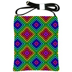 Pattern Rainbow Colors Rainbow Shoulder Sling Bag by Nexatart