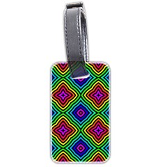 Pattern Rainbow Colors Rainbow Luggage Tag (two Sides) by Nexatart