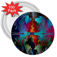 Background Sci Fi Fantasy Colorful 3  Buttons (100 Pack)  by Nexatart