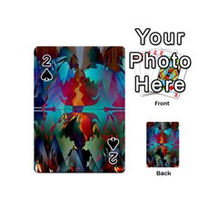 Background Sci Fi Fantasy Colorful Playing Cards 54 Designs (mini) by Nexatart