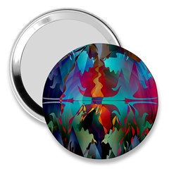 Background Sci Fi Fantasy Colorful 3  Handbag Mirrors by Nexatart