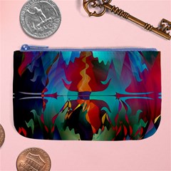 Background Sci Fi Fantasy Colorful Large Coin Purse by Nexatart