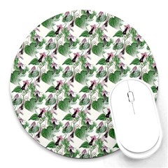 Seamless Background Vintage Round Mousepads by Nexatart