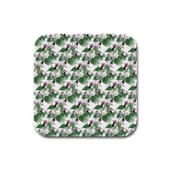 Seamless Background Vintage Rubber Square Coaster (4 Pack)  by Nexatart