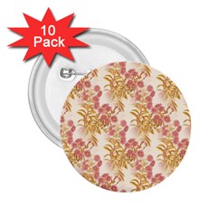 Scrapbook Floral Decorative Vintage 2 25  Buttons (10 Pack)  by Nexatart