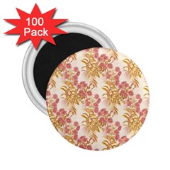 Scrapbook Floral Decorative Vintage 2 25  Magnets (100 Pack)  by Nexatart